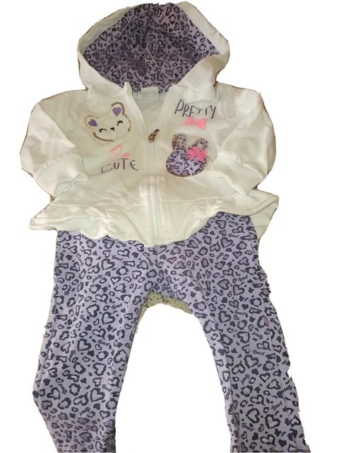 Completo Neonata Lollitop 6 Mesi Clothes Cardigan Leggings Usato Poco + Regalo