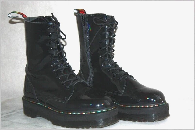 DR.MARTENS BOOTS JADON HI arc en ciel cuir vernis T UK10 11US 45 EUROPE TBE EUR 169 00 PicClick FR