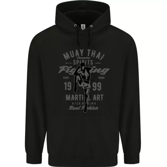 Muay Thai Fighting MMA Martial Arts Gym Mens 80% Cotton Hoodie