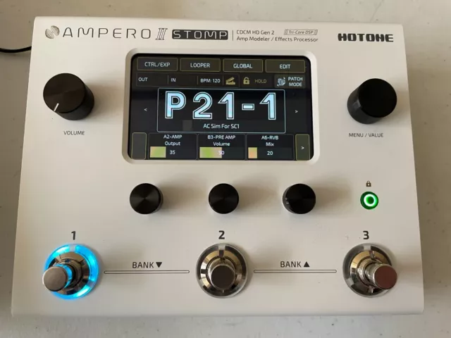 hotone ampero 2 stomp guitar multi-effect