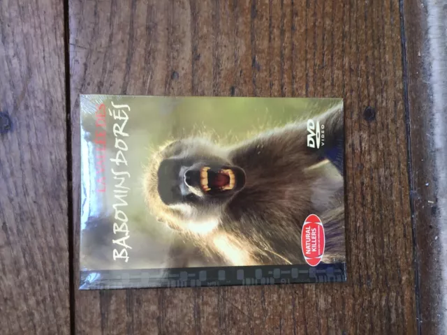 DVD DOCUMENTAIRE animaux natural killers 9 la vallee des babouins dores   NEUF