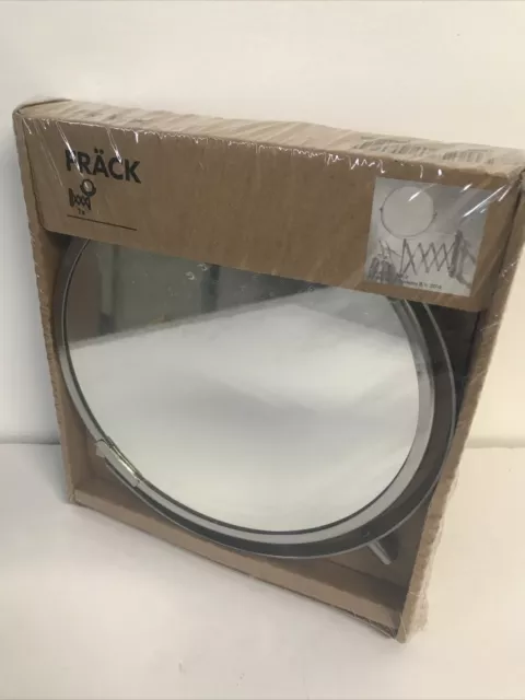 IKEA FRACK Wall Mounted Double-Sided Mirror, Magnify Stainless Steel EXTENDABLE