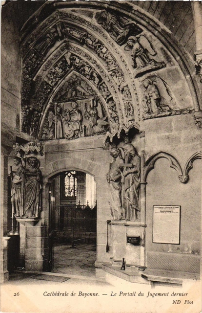 Vintage Unposted Postcard CATHEDRALE DE BAYONNE