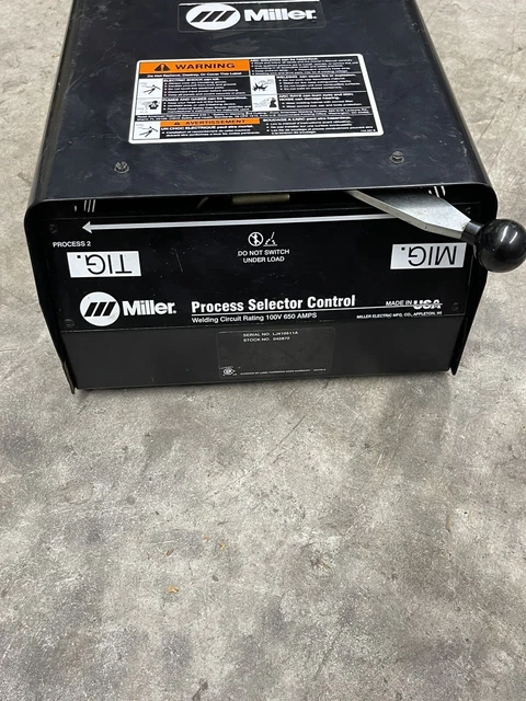 Miller 100v 650amps Welding Circuit Rating Process Selector Control