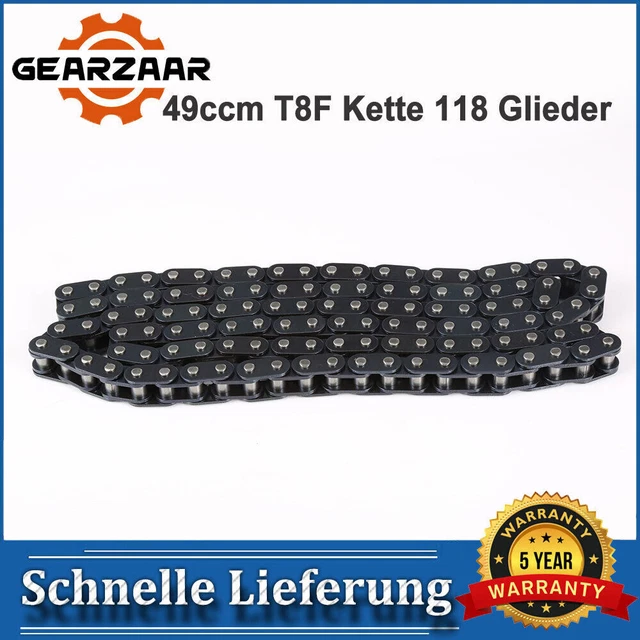 Set catene Pocket Bikes catena T8F 118 anelli cintura catena catena catena in acciaio