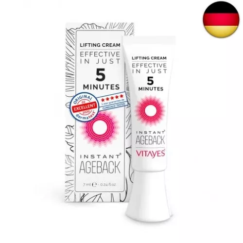 VITAYES Instant Ageback - Anti Aging Faltencreme, Lifting Creme, gegen Falten,