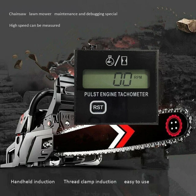 2/4Stroke Motore Tachimetro Pulsazioni 46 57mm LCD Powered Motosega Elettrico