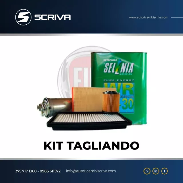 KIT TAGLIANDO 8 lt OLIO 5W30+4 FILTRI FIAT DUCATO IV(250) 3.0 Multijet Dal 2006