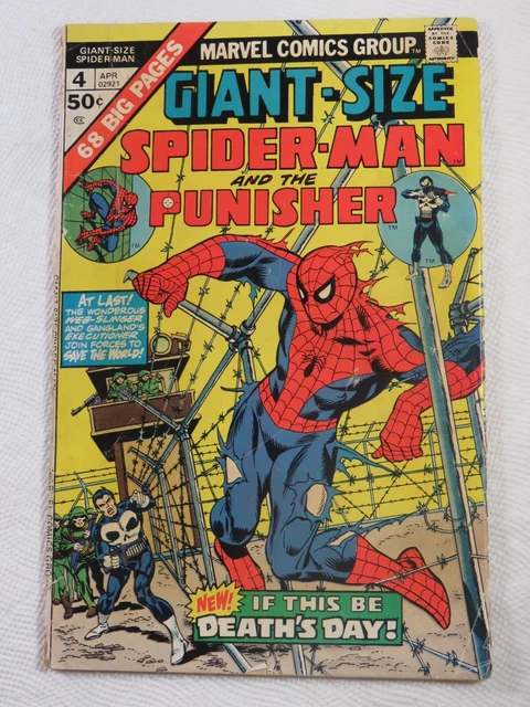 GIANT-SIZE Spider-Man #4 Marvel 1975 1st App. Moses Magnum! 3rd App. PUNISHER!