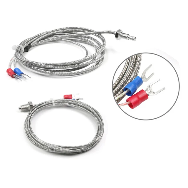 M6 M8 M10 K Type Temperature Sensor Probe Screw Type Thermocouple 1/2 ...
