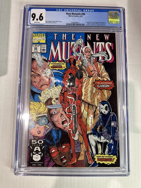 New Mutants #98 Cgc 9.6 White Pages // 1St Appearance Of Deadpool 1991