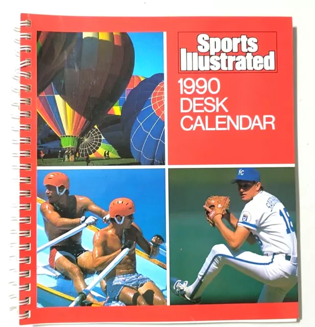 VINTAGE 1990 SPORTS Illustrated Desk Calendar 9" X 9" £10.19 PicClick UK