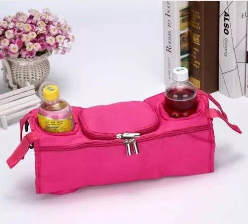 Neuf Rose Bébé Monster Enfant Poussette Cup Support Organisateur Couches Storage