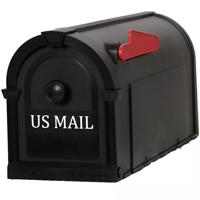 Hampton Plastic Mailbox - Black