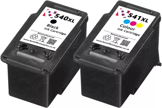 Cartucce Stampante Rigenerate PG540XL Nero CL541XL Colore per Canon Pixma MG3650