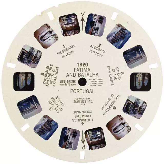 Viewmaster Fatima & Batalha Single Reel Disc No. 1820