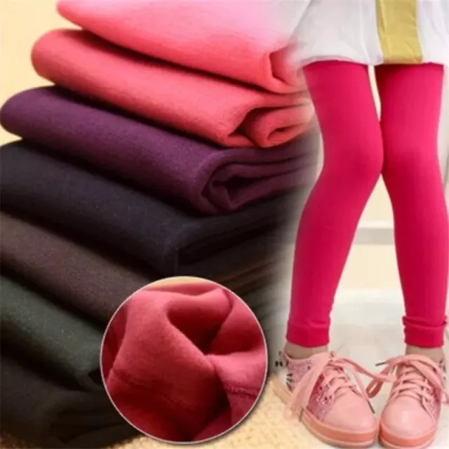 Autumn Winter Girls Leggings Velvet Thickened Pants For 3-12 year Kids Leggings