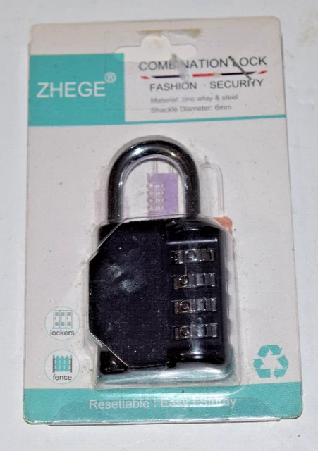 Lot De 4 Cadenas à Bagages TSA Combinés BRILLIRARE - Imperméables 3 Chiffres