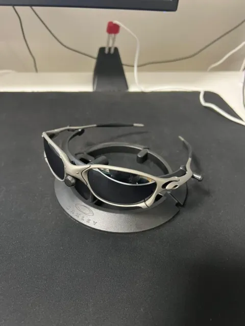 Oakley Sunglasses X-metal XX Black Iridium LINEGEAR Rubber No Box and Case Used