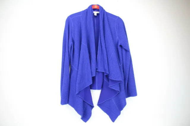 FEVER Women's Cobalt Blue Cardigan / Shrug Size S Small Sweater Long Sleeve