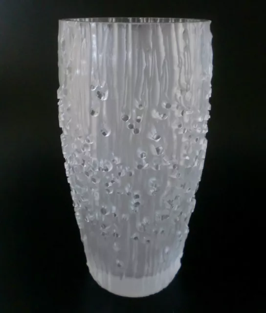 60s Peill & Putzler Glas Vase „Patmos“ 20cm glass H. Tüselmann verre annees 60