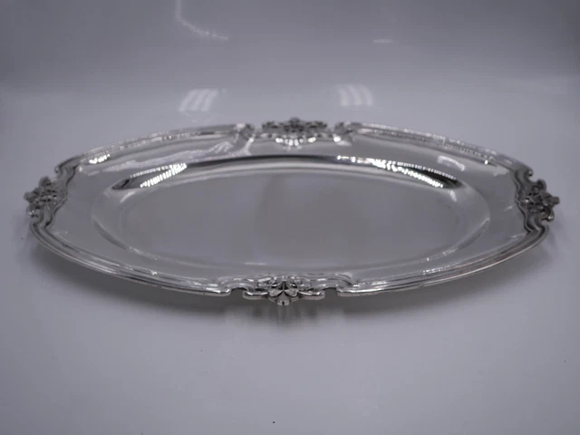 Plat à Noix Ou Bibelot Ovale Écureuil En Argent Plaqué - Ancien - Occasion Non Poli