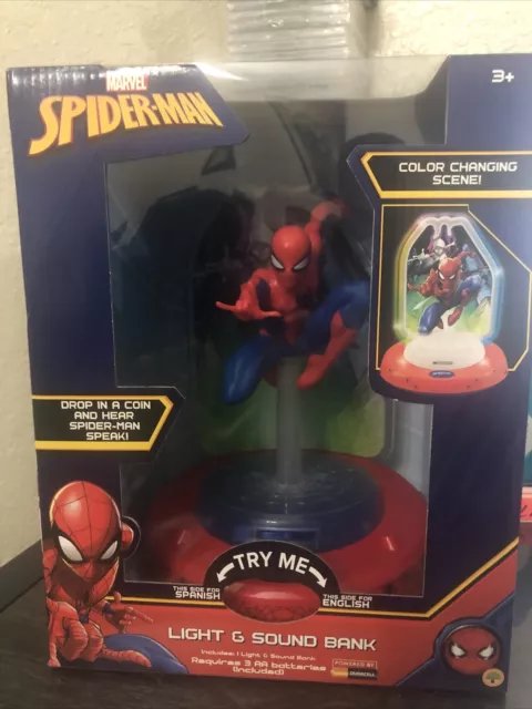 Marvel Spider Man Light and Sound Coin Bank