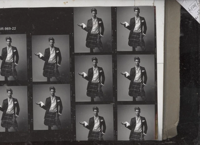 Lot Of 10-  8 X 10 -Contact Photographs - Male Glam Model- Fashion For Publicity