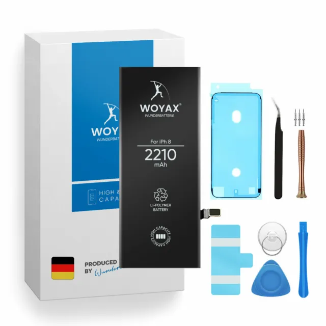 Woyax Wunderbatterie® iPhone 8 Akku Batterie 2210 mAh Hohe Kapazität Ersatzakku