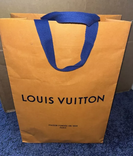 LOUIS VUITTON Shopping Tote Bag Authentic Empty Paper Gift Bag (14"x10"x4.5")