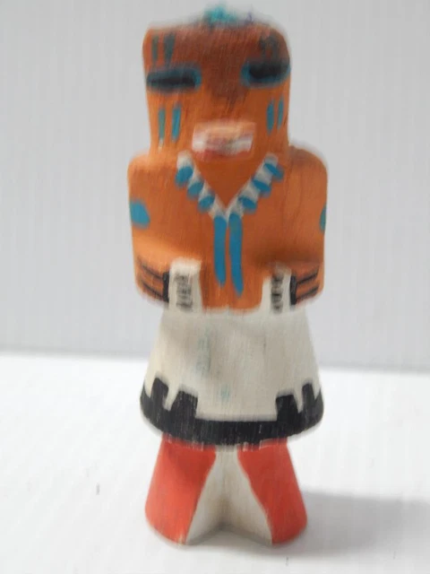 VINTAGE HOPI PUEBLO INDIAN HIGHWAY RTE 66 " SQUIRREL " KACHINA by GEORGE POOLEY