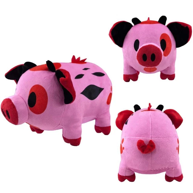 Peluche Cochon Amis De La Ferme Big Headz - Sans Étiquette - Taille Moyenne - Neuf