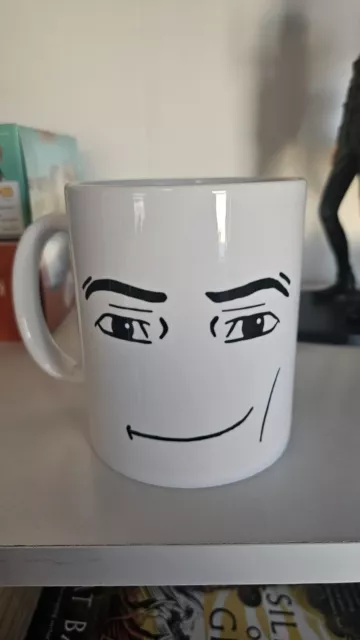 Roblox Man Face Coffee Mug for Sale by rbopone