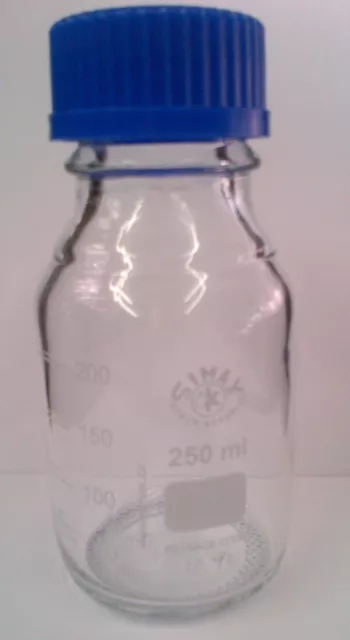New - 50Ml Borosilicate Glass Reagent Bottle Vwr Simax Duran Pyrex