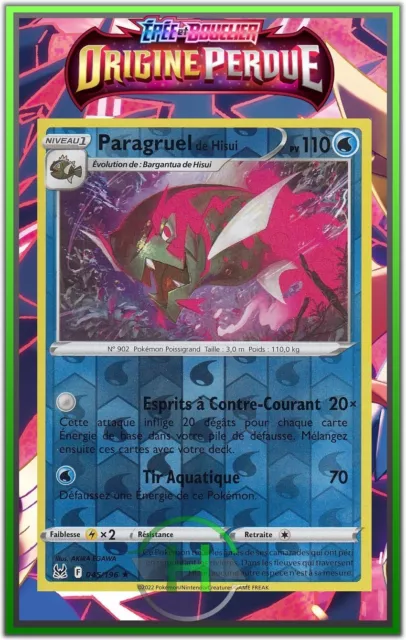 Paragruel Reverse- EB11:Origine Perdue - 045/196 - Carte Pokémon Française Neuve