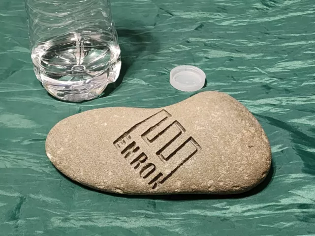 RARE ENRON Engraved Rock (1/4) - Excellence RARE ENRON Engraved Rock (1/4) - Excellence