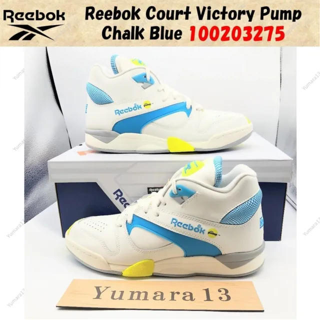 Reebok Court Victory Pump Chalk Blue 100203275 US Men's 4-14 New