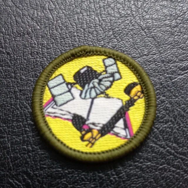 OLD SYSTEM SCOUT Profeciency Badge - Communication- Woven background ...