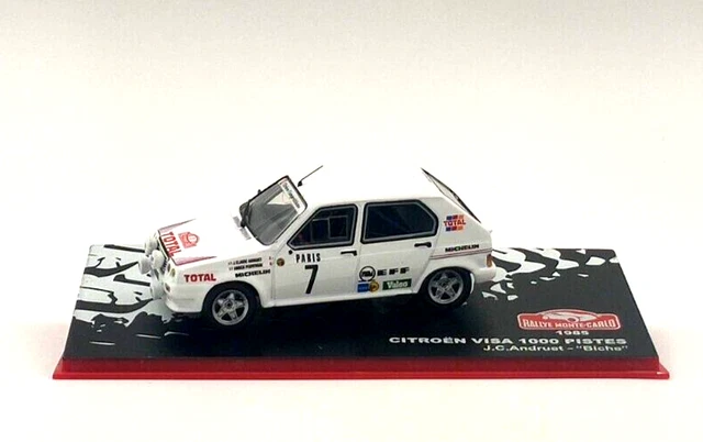1/43 Citroën Visa 1000 Pistes #7 Rallye Monte Carlo 1985 Andruet IXO Altaya