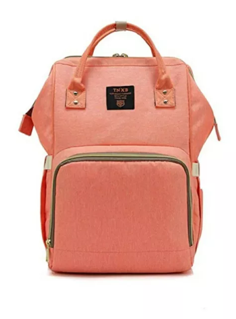 Baby Diaper Bag Maternity Nappy Backpack Multifunction Travel Waterproof ORANGE