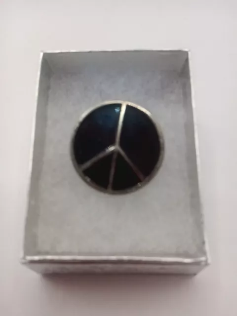 vintage Black enamel lapel pin Gift boxed