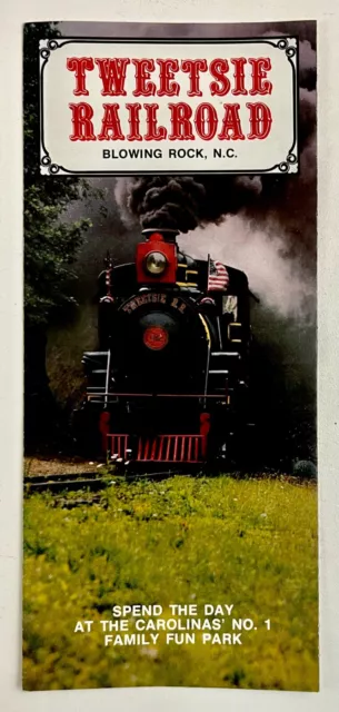 1970s Tweetsie Railroad Family Fun Park Blowing Rock NC Vintage Travel Brochure