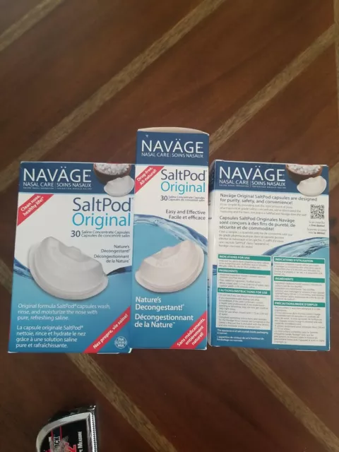 90  Factory Fresh Navage Salt Pods Use in the Navage Nasal System Saltpod 1/2023