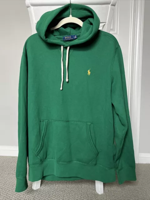 POLO RALPH LAUREN Classic Hoodie Kelly Green Size Large $45.00 - PicClick