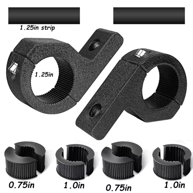 2x 1.25" Mounting Brackets 0.75"1.0" Clamp Roll Bar For LED Cube Work Light Pods