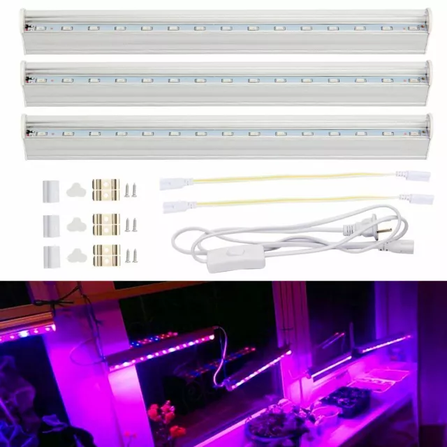 LED Grow Light Tube Strip Bar Full Spectrum Plant Lamp For Indoor Flower Veg USA