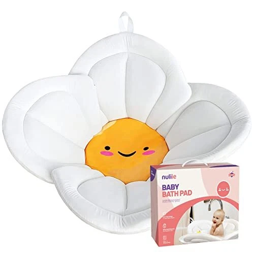 Baby Bathtub Newborn Sink Bathtub Baby Sink Bath Mat Soft Flower Infant