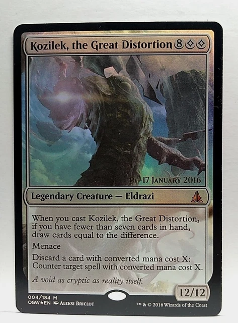 Kozilek, the Great Distortion (Foil Etched) [Commander Masters] main image 1