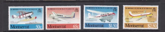 Montserrat 1981 Airmail Service Mnh Set Of Stamps
