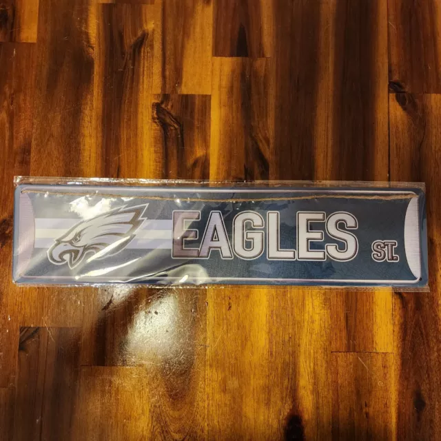 NFL Team Street METAL Sign 4" x 15" Philadelphia Eagles